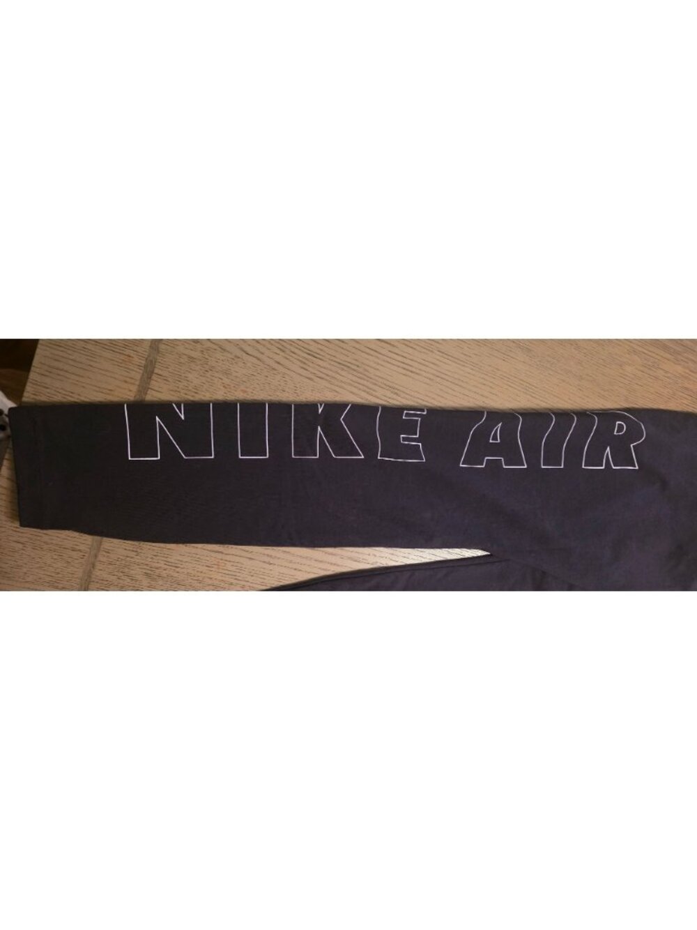 NIKE Air Ladies Graphic Black Zip Front Leggings M Large Spell Out - CJ9968-010 - Picture 8 of 11